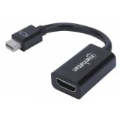 Manhattan Adapter cable Mini DisplayPort to HDMI M/F 1080p Full HD 15cm black