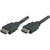 Manhattan cablu monitor HDMI/HDMI 1.4 Ethernet 2m negru contacte nichelate