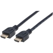 Manhattan Cablu monitor HDMI/HDMI V2.0 M/M Ethernet 2m negru