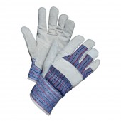 Manusi de protectie spalt bovina si bumbac cu intaritura in palma Manusi de protectie spalt bovina cu intaritura in palma