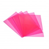 Mapa plastic Noki A4 cu doua deschideri 100/set 90 microni rosu