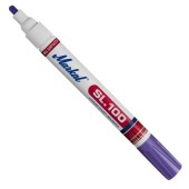 Marker permanent industrial cu vopsea MARKAL SL-100, violet, varf rotund 2 - 4 mm