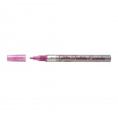 Marker Uchida DecoColor Glitter varf rotund 1.0 mm magenta