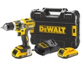 Masina de gaurit cu percutie DeWALT DCD795D2-QW, 18 V, 2.0 Ah (Negru/Galben)