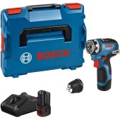 Masina de gaurit si insurubat Bosch Professional GSR 12V-35 FC, 12 V, 1750 rpm, 20/25 Nm, + 2x Acumulatori GBA 12 V 3.0Ah, Adaptor mandrina GFA 12-B, Incarcator si Valiza transport L-BOXX 102