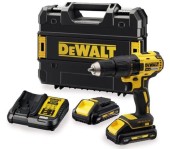 Masina de gaurit si insurubat cu acumulator DeWALT DCD777L2T-QW, 18 V, 65 Nm cuplu maxim, 1750 RPM, 13 mm mandrina + acumulator + incarcator + valiza