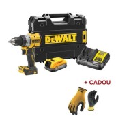 Masina de gaurit si insurubat DeWALT MET-14179, 90 Nm, acumulator 18 V, 1.7 Ah, incarcator, valiza, manusi protectie (Galben/Negru)