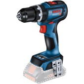 Masina de gaurit si insurubat pe acumulator Bosch Professional GSB 18V-90 C, 18 V, 64 Nm, 2100 RPM, 13 mm mandrina, cutie L-Boxx, fara acumulator/incarcator (Albastru)