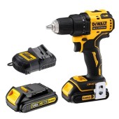 Masina de gaurit/insurubat compacta, 18V, 2 acumulatori 1.5 Ah, Dewalt