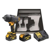 Masina de insurubat cu impact DeWalt DCF900P2G-QW, 2300 rpm, 1396 Nm, 2 acumulatori li-ion, 18 V, 5.0 Ah, incarcator, insertie spuma (Galben/Negru)