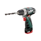 Masina de insurubat si gaurit Metabo POWERMAXX BS, 12 V, 34 Nm, 1400 RPM (Negru/Verde)