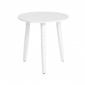 Masuta de cafea Cast, Homla, 40x40 cm, lemn, alb