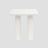 Masuta de cafea Druva, Homla, 40x40x40 cm, MDF, alb