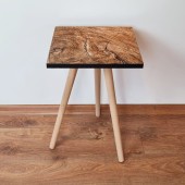 Masuta, Leona, Shp122, 35x42x35 cm, Maro / Negru