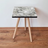 Masuta, Leona, Shp133, 35x42x35 cm, Gri / Bej / Alb