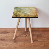 Masuta, Leona, Shp70, 35x42x35 cm, Bej / Maro / Alb