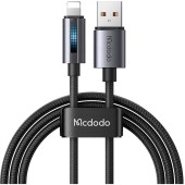 Mcdodo USB-A to Lightning Cable CA-5660 With Breathing Light 1.2m (black)