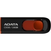 Memorie USB ADATA C008, 16GB, USB 2.0, Negru/Rosu