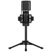 MIC Streaming RGB cu trepied Black