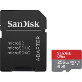 Micro SDXC Ultra 256GB UHS-I Class 10 + SD Adapter