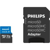 MicroSDXC 256GB Class 10 UHS-I U3 incl. Adapter