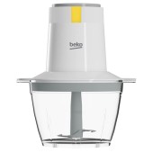 Mini tocator Beko CHP62522W, 500 W, 0.5 L, 1 viteza, 2 cutite otel inoxidabil, Alb