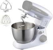 Mixer cu bol Esperanza EKM024, 800W, 6 viteze, Bol 4L (Argintiu)