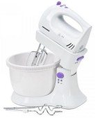 Mixer cu bol Heinner HMB-350UV, 300W, 5 viteze, 2.5L (Alb)