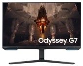 Monitor Gaming IPS LED Samsung 32inch LS32BG700EUXEN, Ultra HD (3840 x 2160), HDMI, DisplayPort, AMD FreeSync, Nvidia G-Sync, Pivot, Boxe, 144 Hz, 1 ms (Negru)