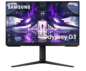 Monitor Gaming VA LED Samsung Odyssey 24inch G3, Full HD (1920 x 1080), HDMI, DisplayPort, AMD FreeSync, Pivot, 165 Hz, 1 ms (Negru)