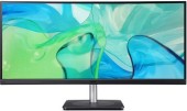 Monitor IPS LED Acer 34inch CB343CURb, UWQHD (3440 x 1440), HDMI, DisplayPort, Ecran curbat, Boxe (Negru)