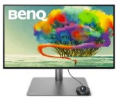 Monitor IPS LED Benq 27inch PD2725U, Ultra HD (3840 x 2160), HDMI, DisplayPort, Thunderbolt, Pivot, Boxe (Negru/Gri) 