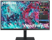 Monitor IPS LED Samsung 27inch LS27B800TGUXEN, UHD (3840 x 2160), HDMI, Boxe, Pivot (Negru)