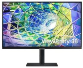 Monitor IPS LED Samsung ViewFinity S8 27inch LS27A800UJPXEN, UHD (3840 x 2160), HDMI, DisplayPort, Pivot (Negru)