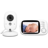 Monitor pentru Bebelus Wireless, Microfon Dual, Noise Reduction, Multilincvistic - Techsuit (VB603) - White