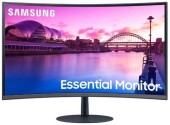 Monitor VA LED Samsung 27inch LS27C390EAUXEN, Full HD (1920 x 1080), HDMI, DisplayPort, AMD FreeSync, Ecran Curbat, Boxe (Negru)