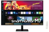 Monitor VA LED Samsung 32inch M7 LS32BM700UPXEN, Ultra HD (3840 x 2160), HDMI, Bluetooth, Smart TV Experience, Boxe (Negru)