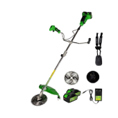 Motocoasă electrică Micul Fermier 2x20V, 2 acumulatori 4Ah, mâner dublu, motor fără perii