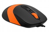 Mouse A4tech optic FM10 cu fir usb negru/orange