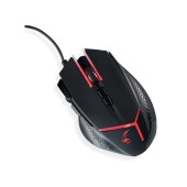 Mouse de gaming cu fir MediaRange, 4000 DPI (Negru/Rosu)