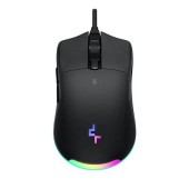 Mouse Deepcool R-MG510-BKCCNN-G, USB, iluminare aRGB, 19000 DPI (Negru)