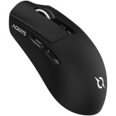 Mouse Gaming AQIRYS Zephyr, Wireless 2.4 GHz/Bluetooth, 26000 dpi, OLED Display, magnetic charging dock (Negru)