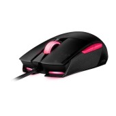 Mouse Gaming ASUS ROG Strix Impact II Electro Punk, LED RGB, USB (Roz/Negru)