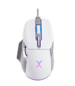 Mouse Gaming FoxXray BM-88 Starship, iluminare RGB, Cu fir, 7200 dpi (Alb)