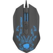 Mouse Gaming Fury Brawler, iluminat, 1600 DPI, USB (Negru)