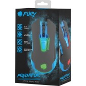 Mouse Gaming Fury Predator (Gri/Albastru)