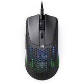 Mouse Gaming Glorious Model O 2, cu fir, iluminare RGB, 26000 dpi, USB, Ultralight, Ambidextru (Negru)