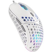 Mouse gaming optic Endorfy LIX Onyx, iluminare RGB, Cu fir, 8000 dpi (Alb)