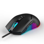 Mouse Gaming Spacer SPGM-ALIEN-NOVA, USB, 12.000 dpi, iluminare RGB (Negru)