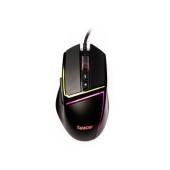 Mouse Gaming Spacer SPGM-ALIEN-PRO, USB, 12.000 dpi, iluminare RGB (Negru)